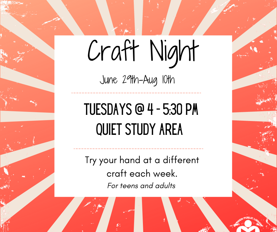 Craft Night for Teens and Adults